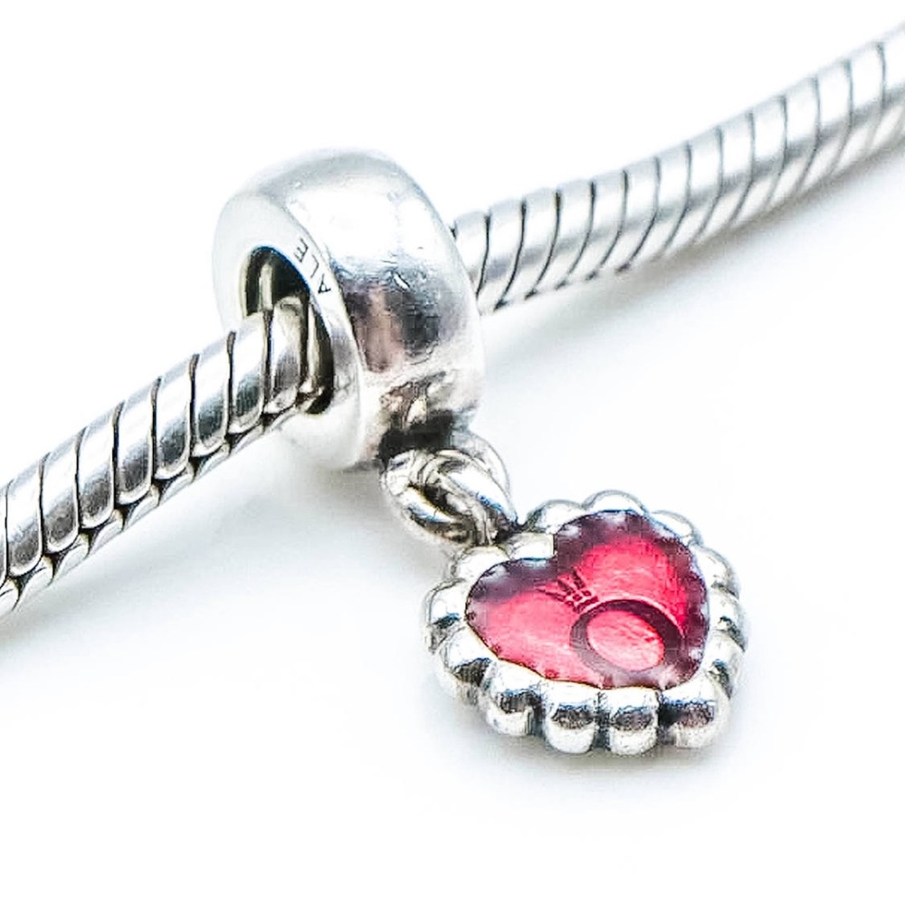 Pandora Charm Retired “Forever Fuchsia” Heart
